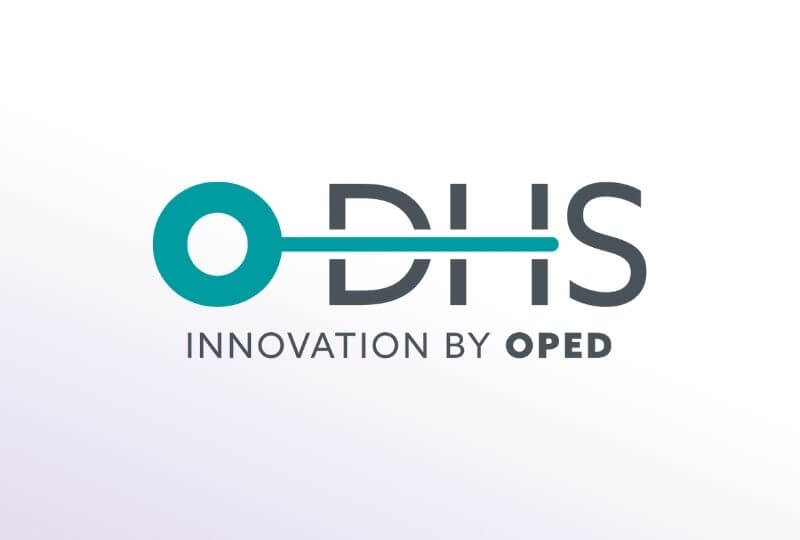 Bild stellt die Digital Health Solutions als Teil der OPED Group dar. Im Bild ist das Logo von Digital Health Solutions zu sehen